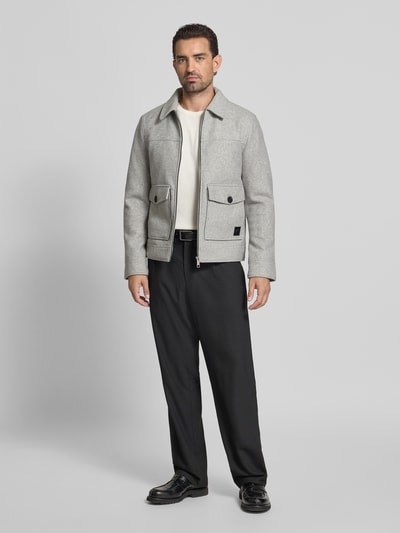 MCNEAL Jas met kentkraag Middengrijs gemêleerd - 1