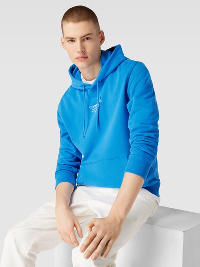 Tommy Jeans Hoodie met labelprint Koningsblauw - 3