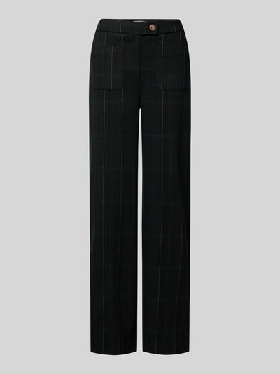 ICHI Straight Leg Stoffhose mit Eingrifftaschen Modell 'KATE' Dunkelgruen 2