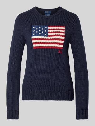 Polo Ralph Lauren Gebreide pullover met motief en ronde hals Marineblauw - 2