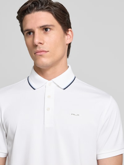 Polo Ralph Lauren Slim Fit Poloshirt mit Label-Patch Weiss 3