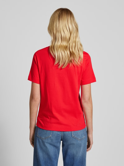 Gant Regular Fit T-Shirt mit Label-Stitching Rot 5