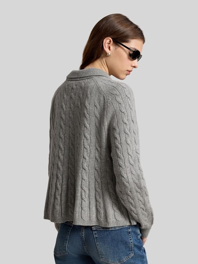 Polo Ralph Lauren Sweter o kroju loose fit z mieszanki wełny i kaszmiru Średnioszary melanż 5