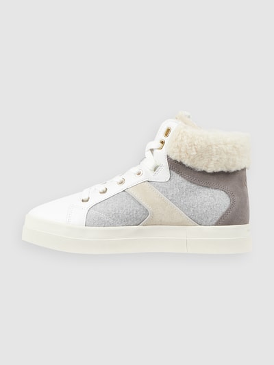 Gant High Top Sneaker aus Leder Modell 'Avona' Hellgrau 3