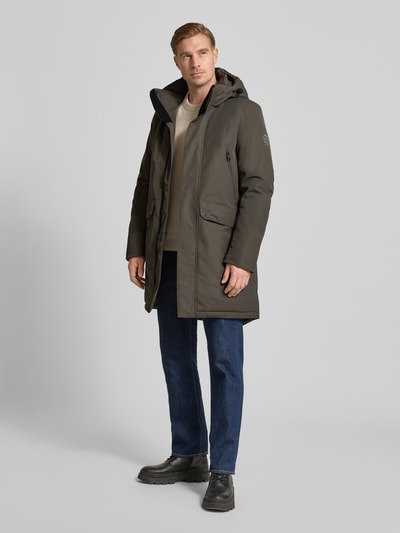 ECOALF Parka mit Kapuze und Pattentaschen Modell 'NEW ICEBERG' Hellgrau 1