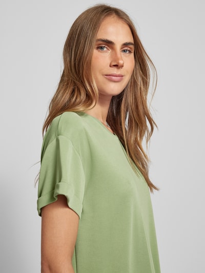 mbyM T-shirt met ronde hals, model 'Amana' Lindegroen - 3
