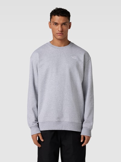 The North Face Sweatshirt mit Label-Stitching Modell 'ESSENTIAL' Hellgrau Melange 4