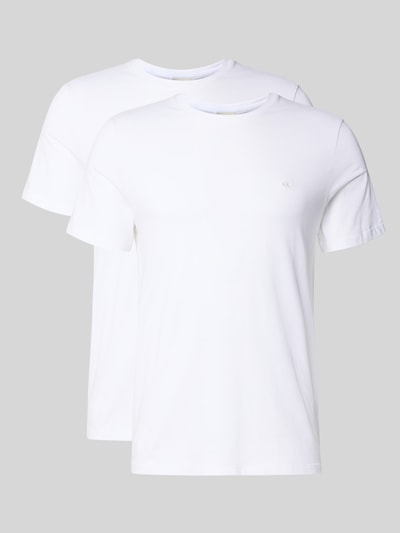 CK Calvin Klein T-shirt met labelstitching Wit - 2