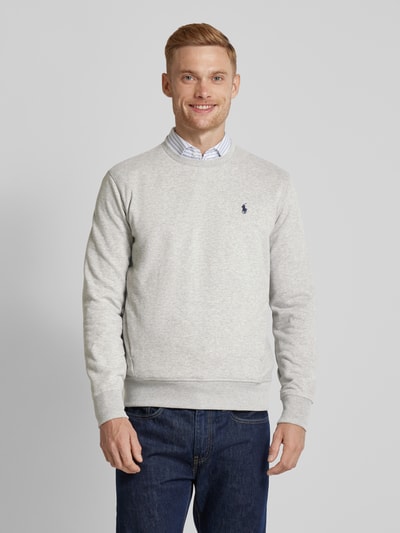 Polo Ralph Lauren Sweatshirt met labelstitching Lichtgrijs - 4