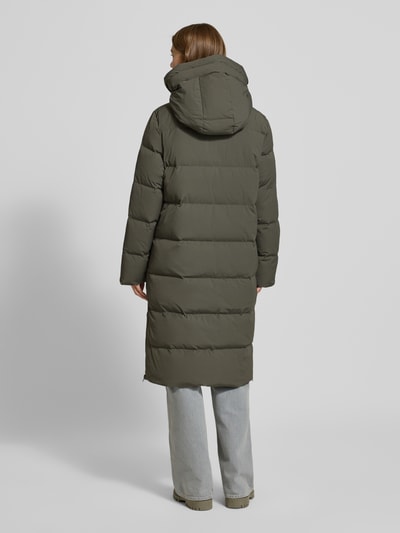 IQ Studio Lange donsjas met waterkolom 5000 en tweewegsritssluiting Olijfgroen - 5