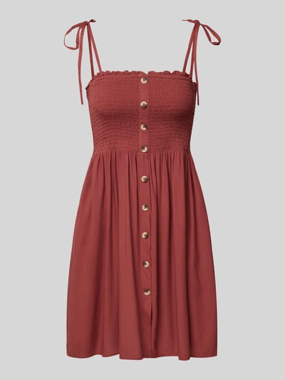 Only Tailliertes Freizeitkleid mit gesmoktem Brustbereich Modell 'NOVA' Bordeaux 2