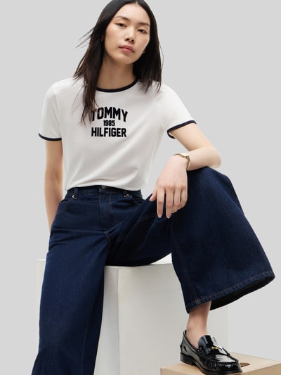 Tommy Hilfiger Wide Leg Jeans aus reiner Baumwolle Jeansblau 3