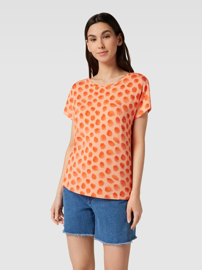 Christian Berg Woman T-shirt met all-over motief Zalm - 4