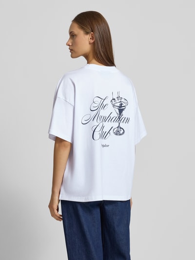 Pegador Oversized T-shirt met logoprint, model 'Azana' Wit - 5