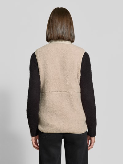Didriksons Regular Fit Weste mit Strukturmuster Modell 'Siv' Beige 5