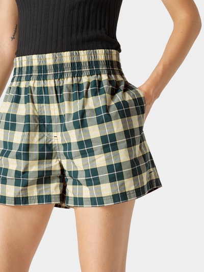 Burberry Karierte Shorts aus Baumwolle Grün 6