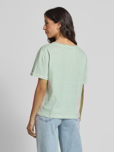 Tommy Hilfiger Relaxed fit T-shirt van een mix van linnen en katoen Lichtgroen - 5