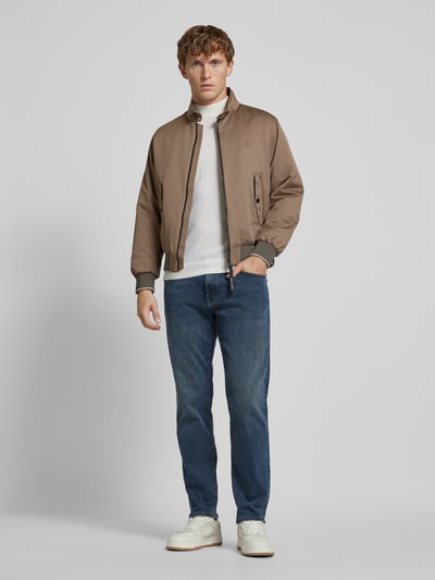 Marc O'Polo Harrington jack met opstaande kraag Beige - 1