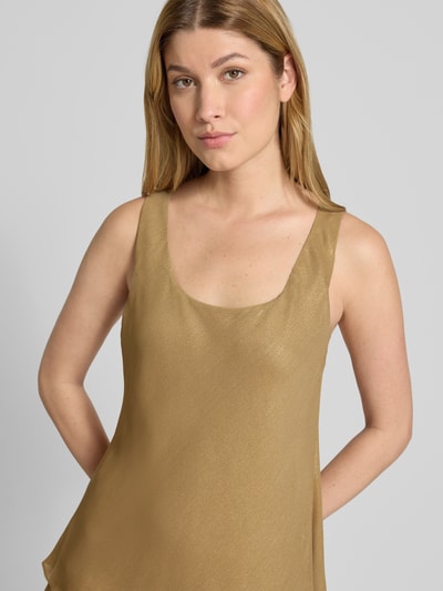 Lauren Ralph Lauren Knielanges Kleid im Stufen-Look Modell 'HALIANNA' Gold Melange 3