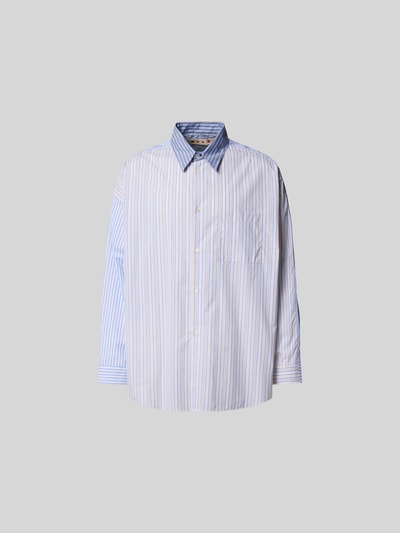 Marni Regular Fit Freizeithemd mit Kentkragen Hellblau 2