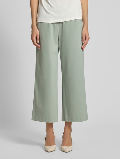 Brax Spodnie materiałowe z szeroką nogawką i elastycznym pasem model ‘Style.Maine’ Trzcinowy 4