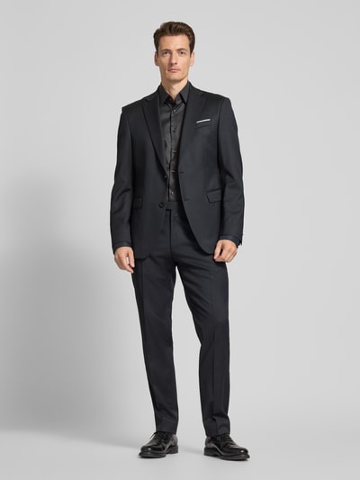 BOSS Regular Fit Business-Hemd aus Viskose mit Kentkragen Modell 'Joe' Black 1