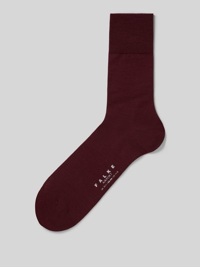 FALKE Socken mit geripptem Abschluss Bordeaux 1