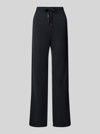 BOSS Straight Leg Sweatpants mit Strukturmuster Modell 'OTTOMAN' Black 1