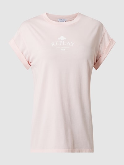 Replay T-Shirt mit Logo Rose 2