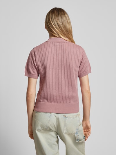 Carhartt Work In Progress Gebreid shirt met logobadge, model 'NORLINA' Mauve - 5