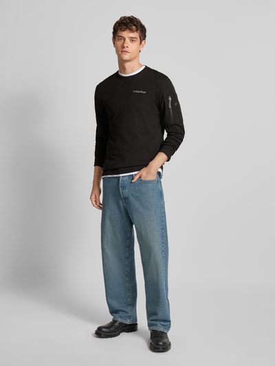 G-Star Raw Longsleeve met logoprint Zwart - 1