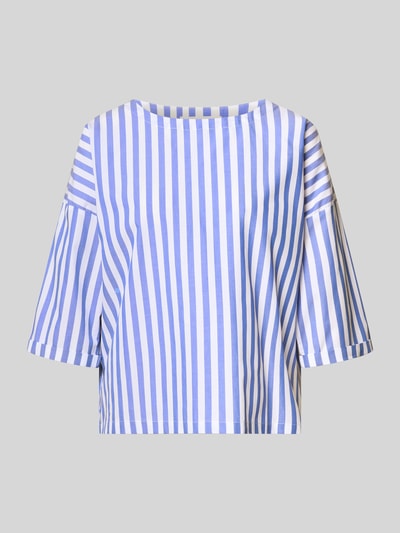 Rich & Royal Relaxed Fit Bluse mit U-Boot-Ausschnitt Marine 2