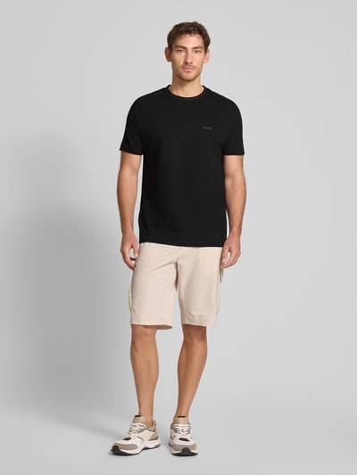 BOSS Green T-shirt met labelprint Zwart - 1