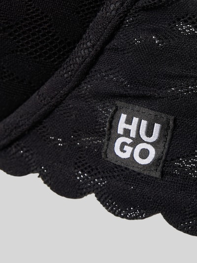 HUGO Push Up BH mit gemusterter Spitze Black 2