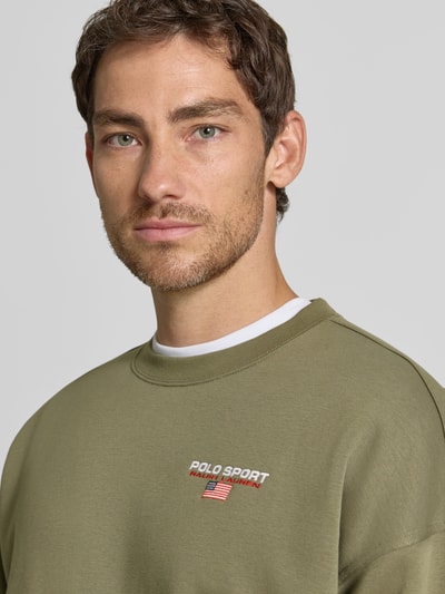Polo Ralph Lauren Relaxed Fit Sweatshirt aus Baumwoll-Mix Oliv 3