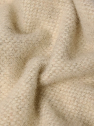 Profuomo Sjaal van wol met franjes Lichtbruin - 2