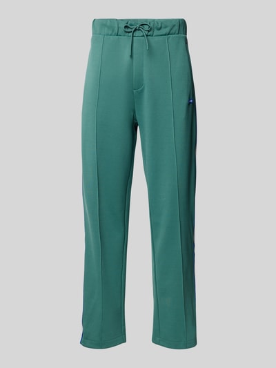 Hugo Blue Sweatpants met vaste persplooien, model 'Nourades' Groen - 2