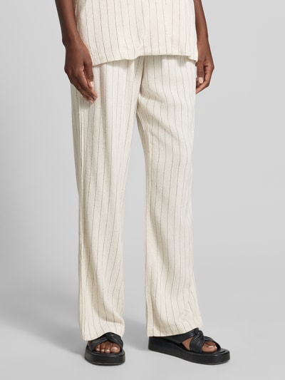 Apricot Stoffhose aus Viskose-Mix mit elastischem Bund Sand 4