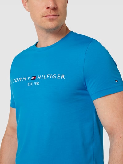 Tommy Hilfiger T-Shirt mit Label-Stitching Royal 3