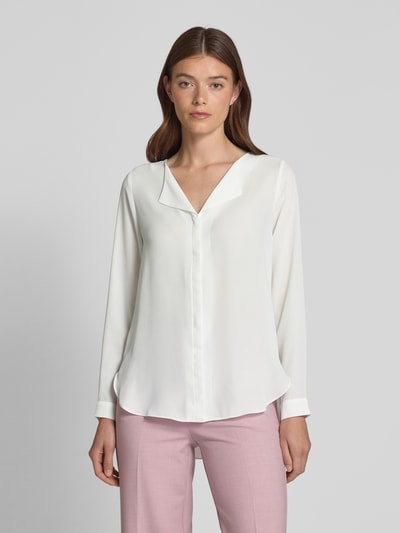 Vila Bluse mit verdeckter Knopfleiste Modell 'LUCY' Weiss 4