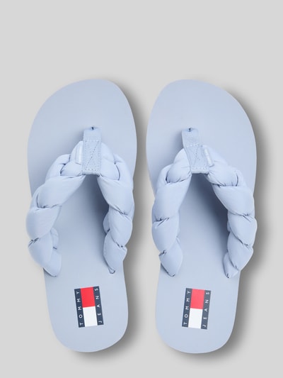 Tommy Hilfiger Japonki z plecionym paskiem Jasnoniebieski 3