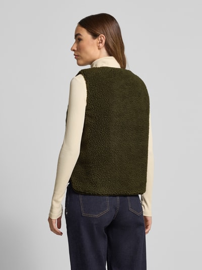 Barbour Regular fit outdoor-bodywarmer met teddybont, model 'LUCIANA' Olijfgroen - 5