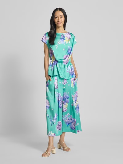 Marc Cain Blusenshirt aus Satin mit tailliertem Schnitt Gruen 1