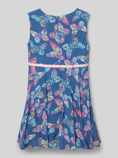 Happy Girls Kleid aus Viskose mit rückseitigem Reißverschluss Blau 3