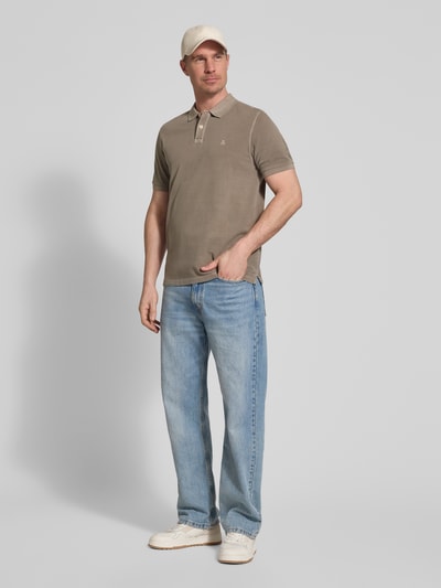 Marc O'Polo Regular Fit Poloshirt aus reiner Baumwolle Hellbraun 1