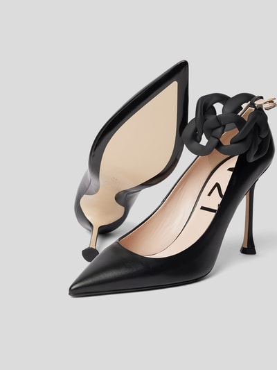 No21 Pumps aus Leder Schwarz 4