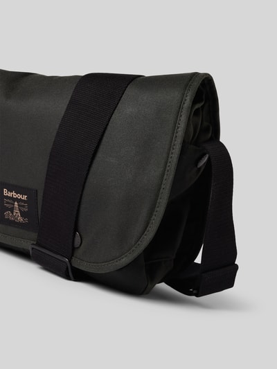 Barbour Schoudertas van puur gewaxt katoen  Donkergroen - 3