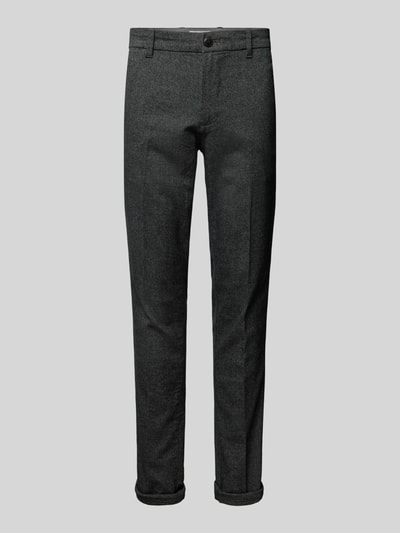 Jack & Jones Slim fit chino met persplooien, model 'MARCO' Lichtgrijs - 2