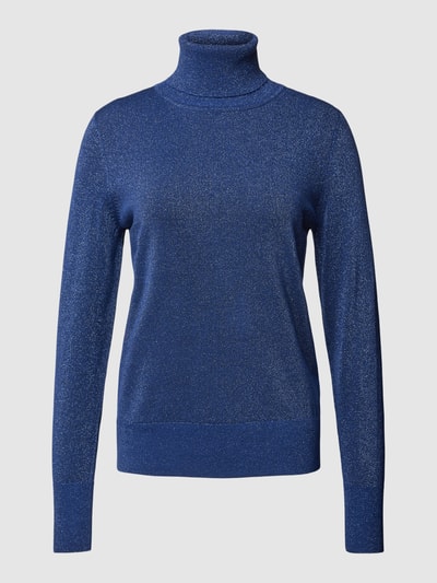 Christian Berg Woman Rollkragenpullover mit Effektgarn Blau 2