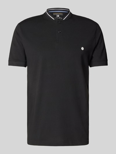 Christian Berg Men Regular Fit Poloshirt mit Stehkragen Black 2